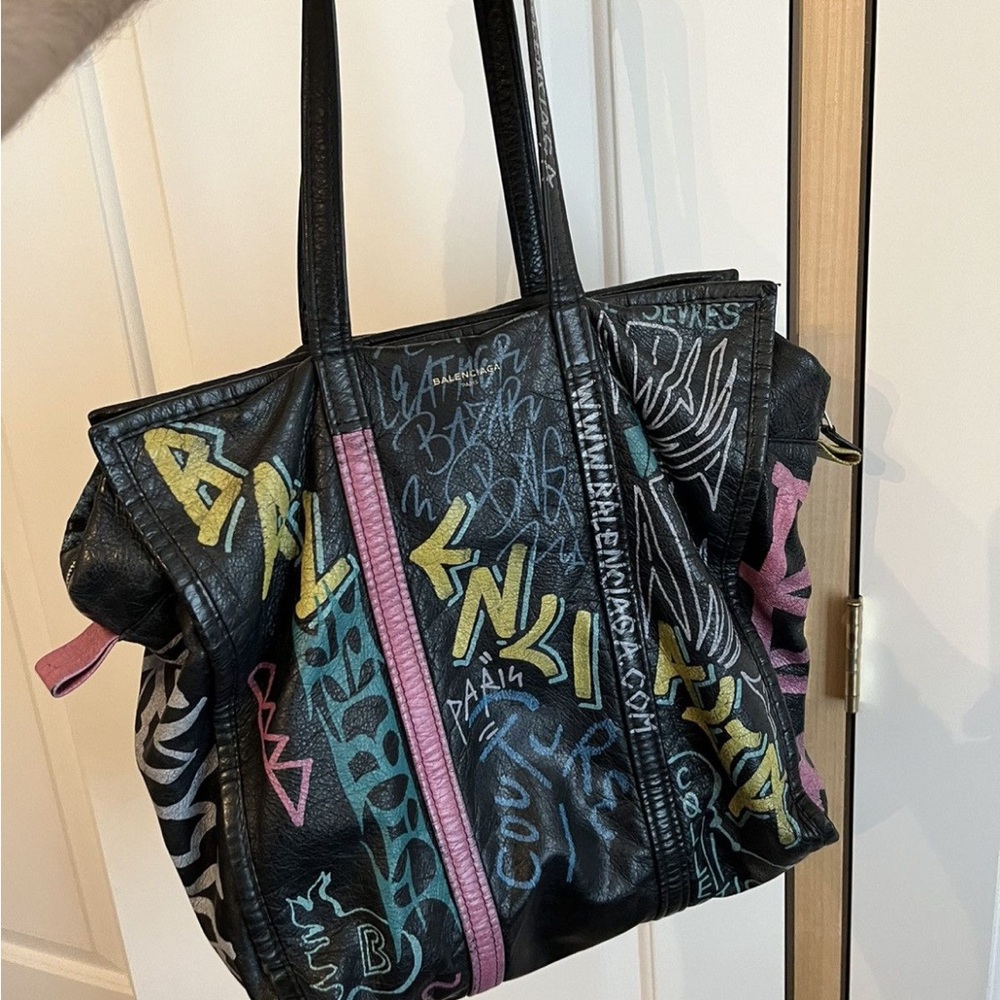 Balenciaga Multicolor Graffiti Tote